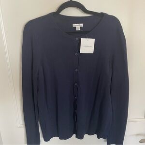 NEW Croft & Barrow Women’s Size Large Navy Seal Cardigan